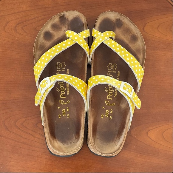 Birkenstock Papillio Yellow Polka Dot Mayari Strap Sandals | EU 40 - Picture 8 of 9